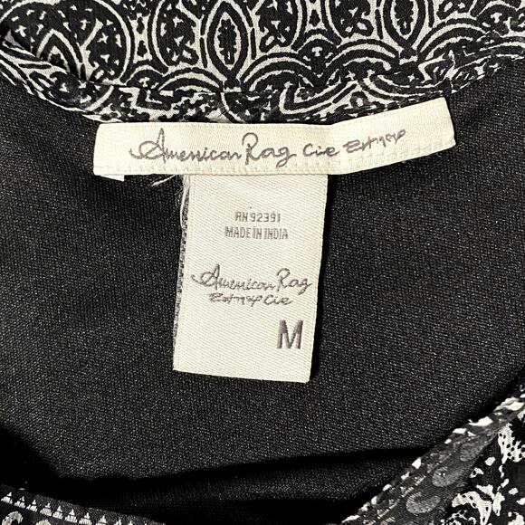 American Rag Babydoll Whimsygoth Boho Flowy Ruffle Mini Dress - Picture 10 of 11